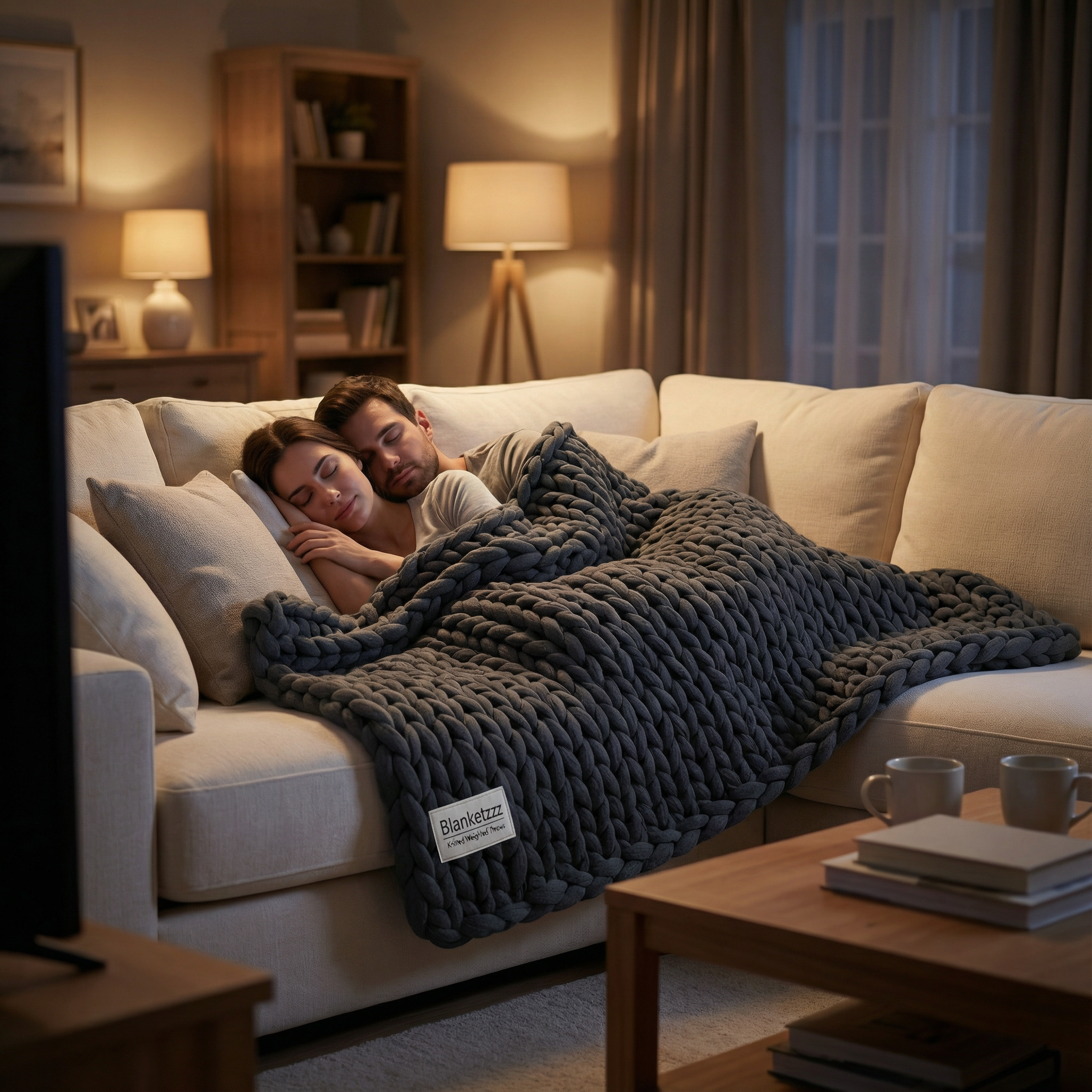 Knitted Weighted Throw