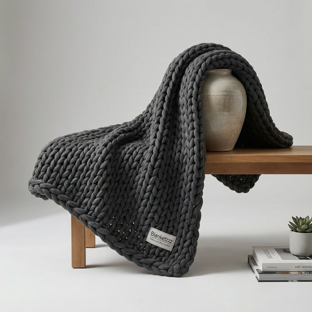 Knitted Weighted Throw